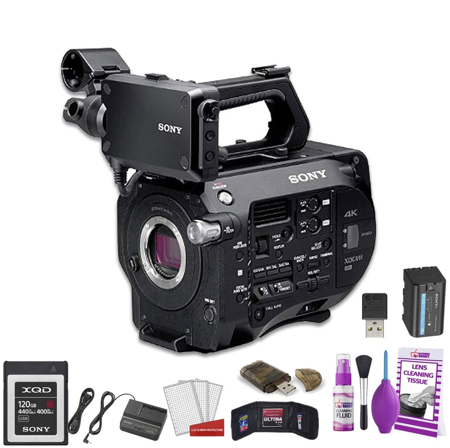 Sony PXW-FS7 XDCAM Super 35 Camera System (PXW-FS7) W/ 120GB Memory Card, Cleaning Set and More. (Re