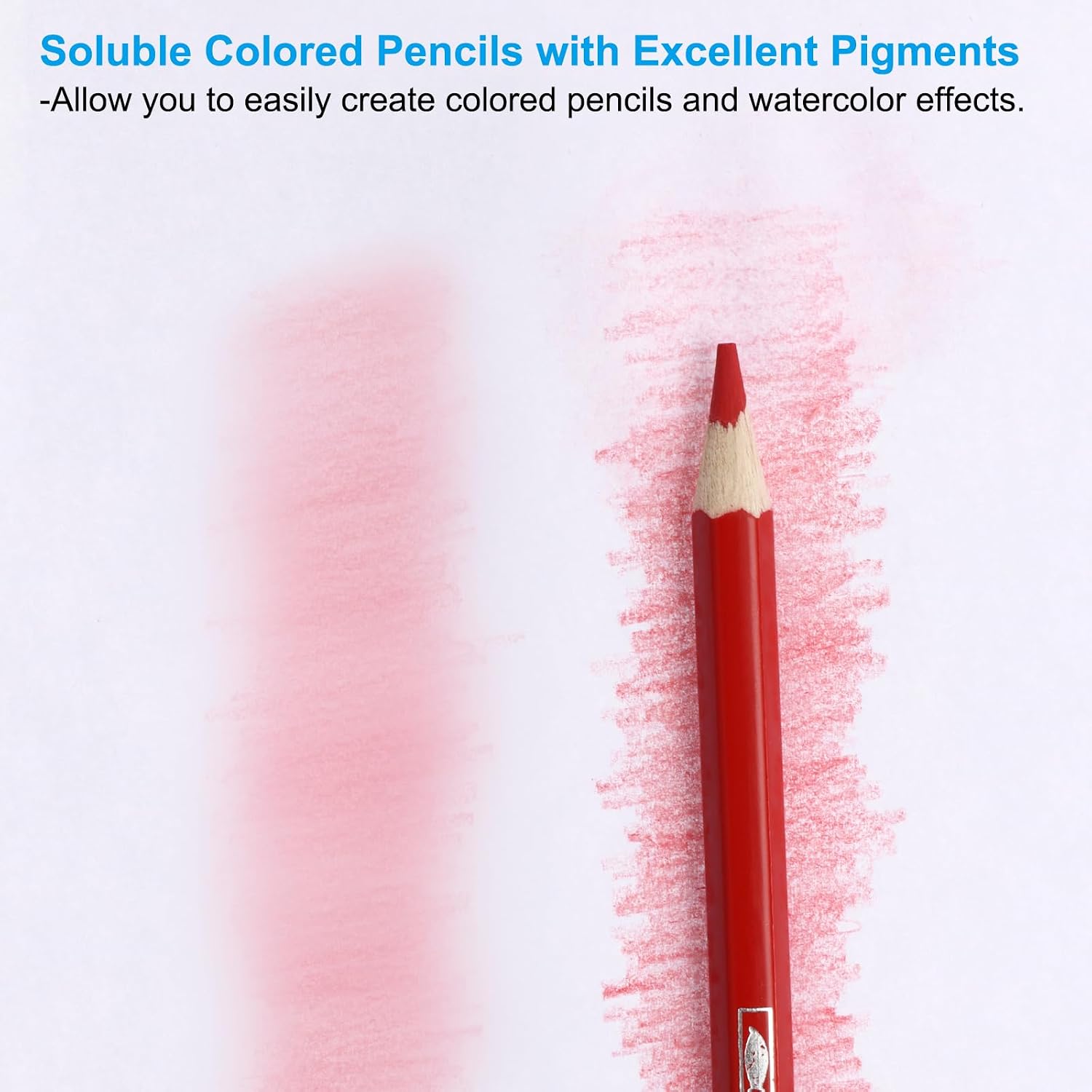 PATIKIL Watercolor Pencil, 12Pcs Water Soluble Pencils for Blending, Coloring, Sketch Drawing, Painting, Green Yellow image 3