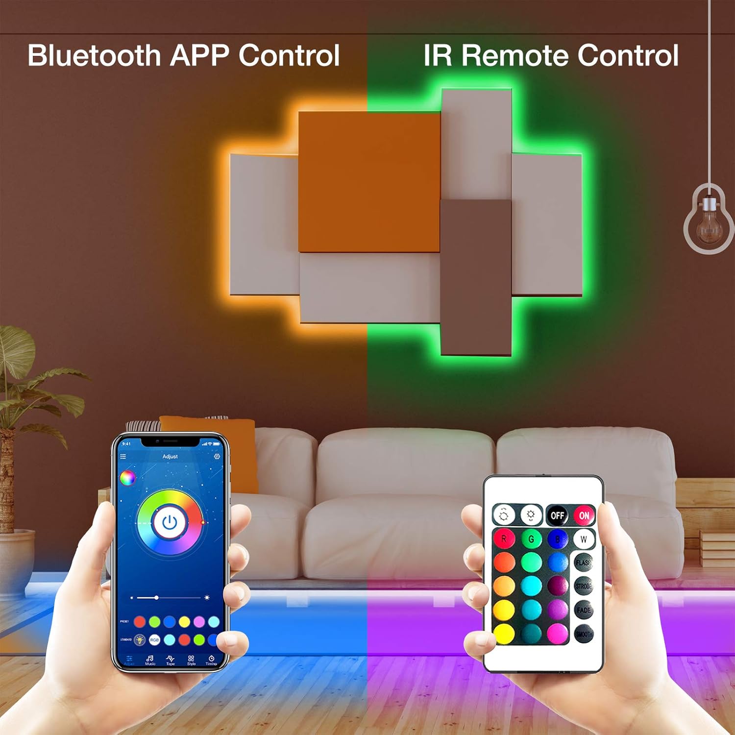 LED strip light installation and control methods
