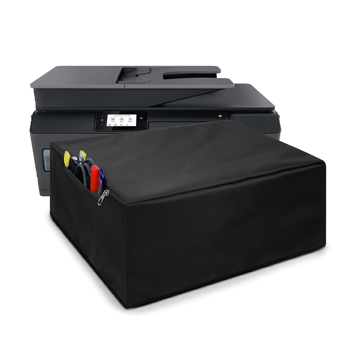 Alifiya Dust Proof Washable Printer Cover for HP Smart Tank 530 Wireless All-in-One Color – Black