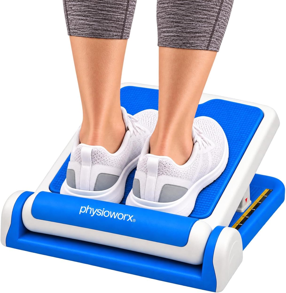 PHYSIOWORX Adjustable Stretch Board Calf & Hamstring Stretch Board Plantar Fasciitis Slant Board ...