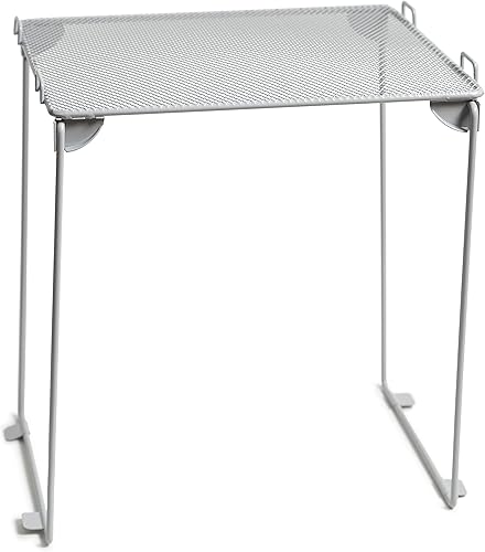 Miniatura 5 de U Brands Kit de organización de casillero de malla gris, incluye taza magnética, estante plegable y contenedor, 3 piezas