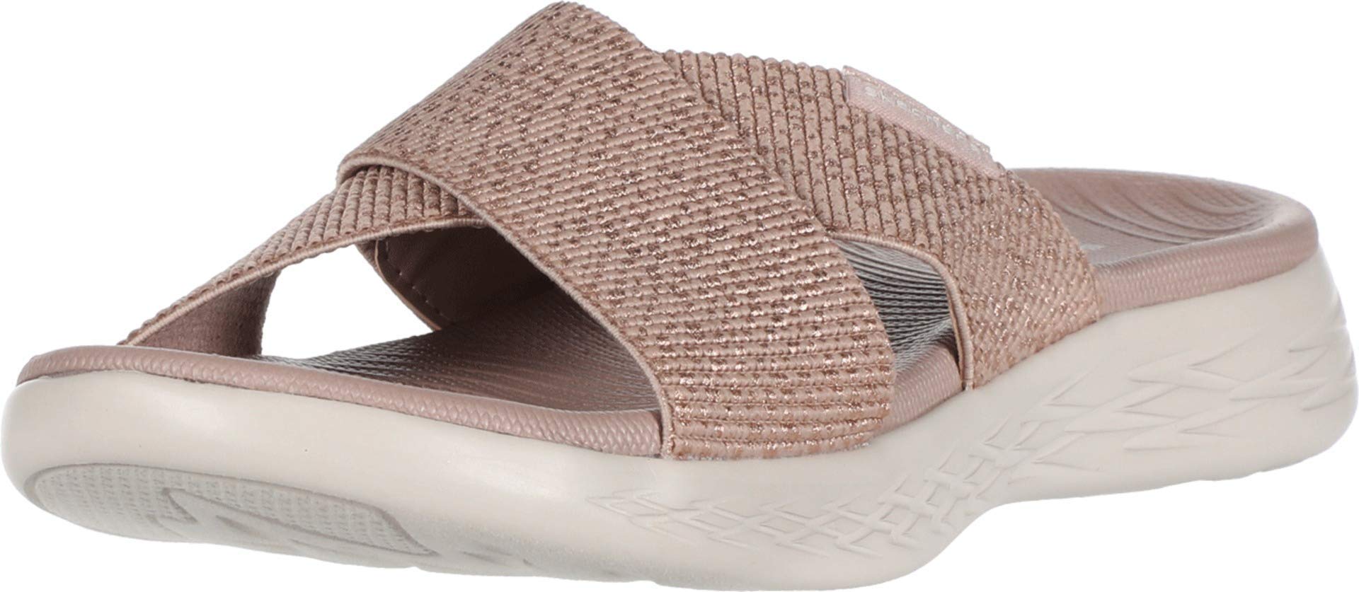 Skechers Women's ON-The-GO 600 Dainty Sandals, Rose Gold, 2 UK Wide