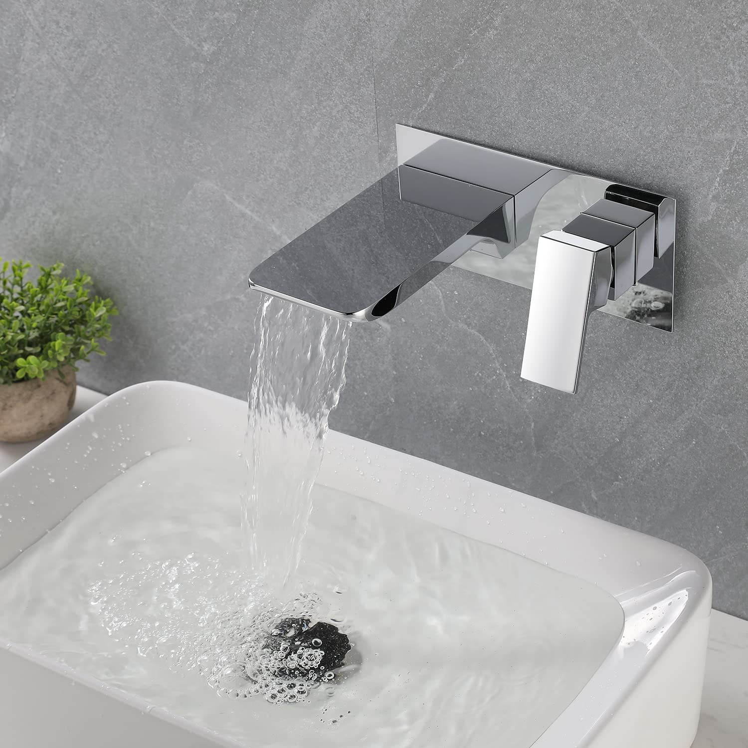 Rubinetto A Cascata Da Parete - Design Moderno Per Bagno Di Lusso - Foto 8