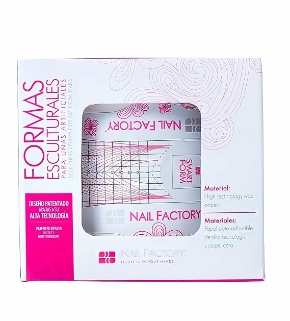 Nail Factory Smart Form Package with 300 pcs Sculpting Nail Forms for Almond Shapes Salon Quality Results Ideal for Professionals