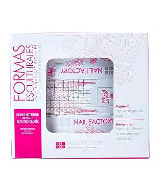 Nail Factory Smart Form Package with 300 pcs Sculpting Nail Forms for Almond Shapes Salon Quality Results Ideal for Professionals