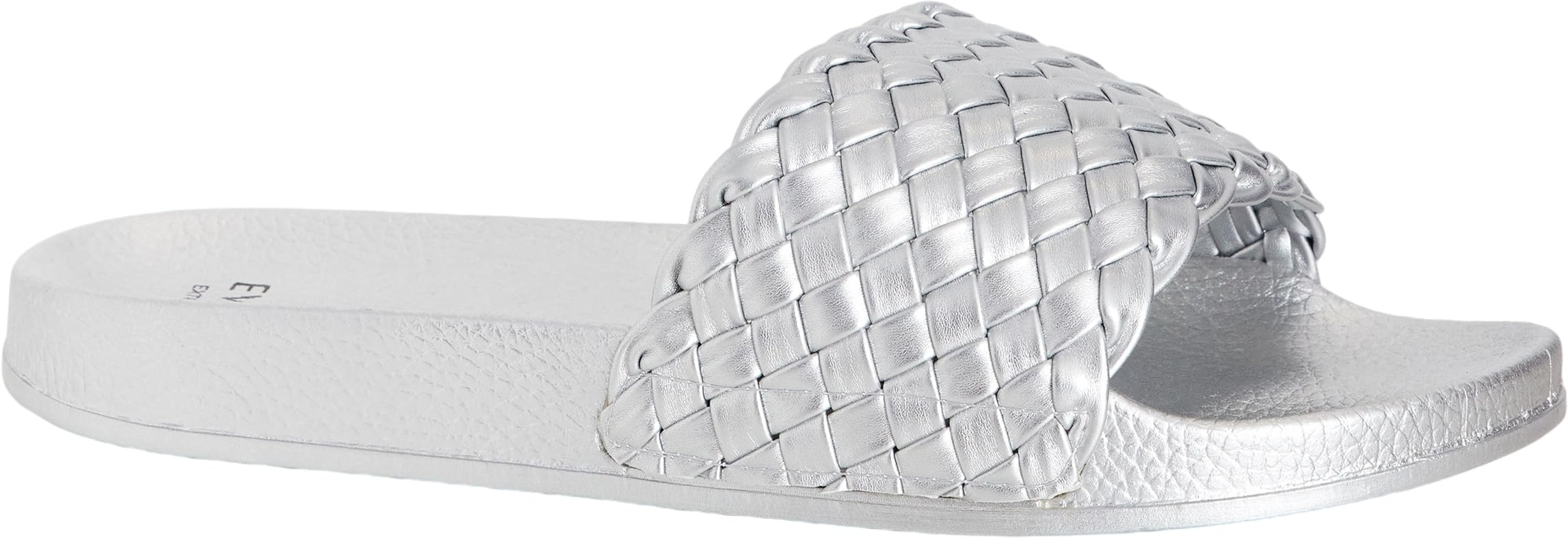 EVANS Women's Sandal Slide Plait Silva