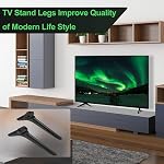 TV Stand for Hisense TV Legs, TV Stand Legs for Hisense 32" 43" 50" 55" 58" 65" Roku TV, for 50R6E3 55R6090G 55R6G 55U6GR5 58R6E3 32H4030F3 65R6090G5, with Screws