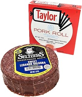 Generic Seltzer's Sweet Lebanon Bologna 12 Oz (pack of 2) and Taylor Pork Roll 6 Oz (pack of 2)