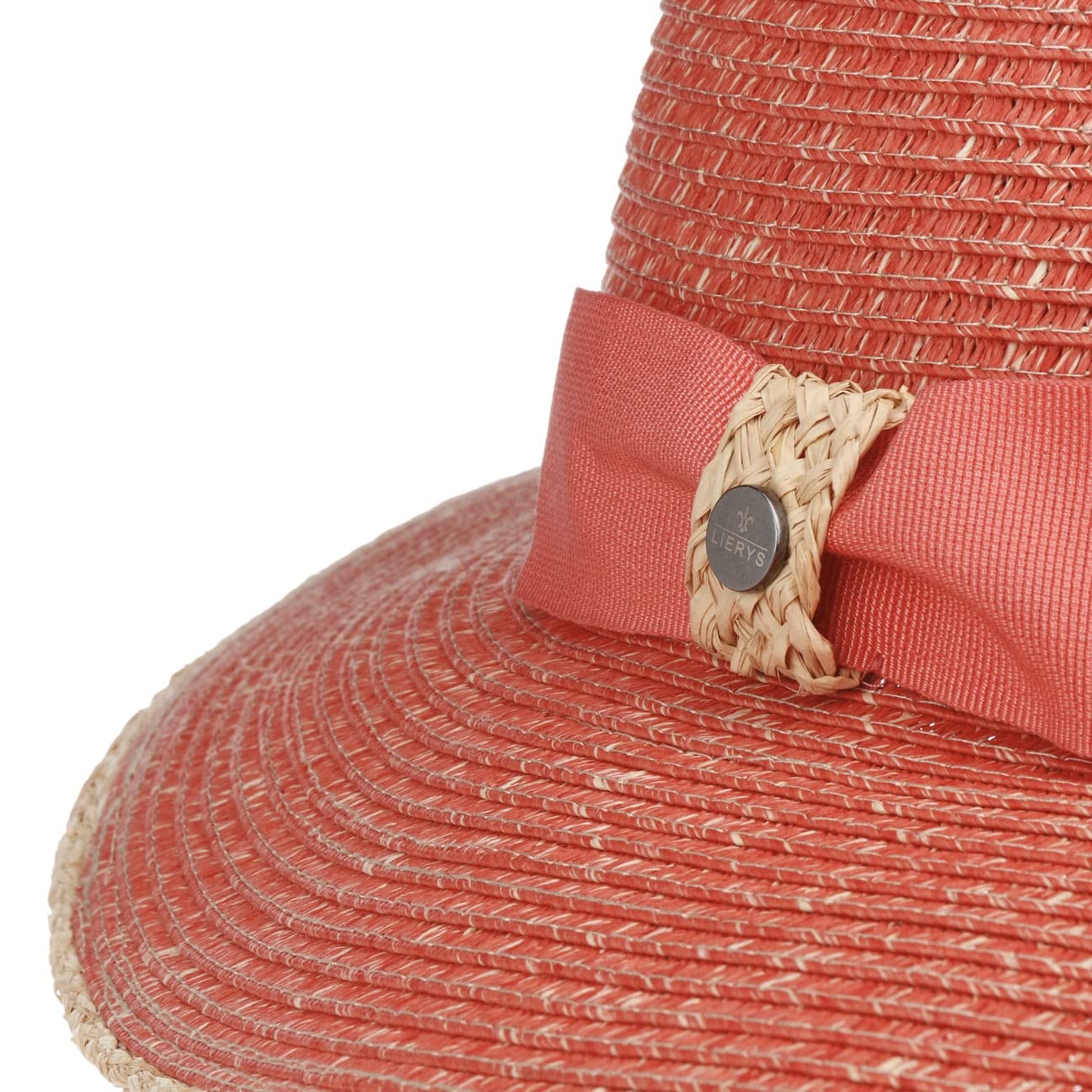 SOMBREROSHOP Valcesta Sombrero Traveller de Paja Multicolor con Lazo Mujer Primavera Verano