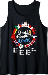 Adult Vacation Drinking Countries International National Tank Top