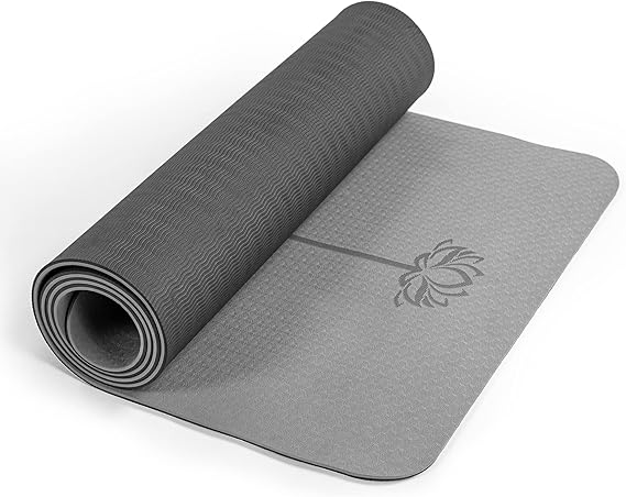 Yoga Mat Non Slip, Pilates Fitness Mats, Eco Friendly, Anti-Tear 1/4 Thick Yoga Mats for Women, Exercise Mats for Home Workout with Carrying Sling and Storage Bag