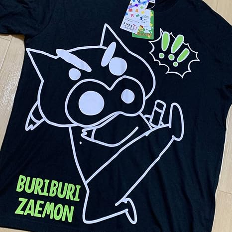 Amazon Co Jp クレヨンしんちゃん ビッグプリントtシャツ ぶりぶりざえもん ブラック 3l メンズ 大きいサイズ ルームウェア ファッション