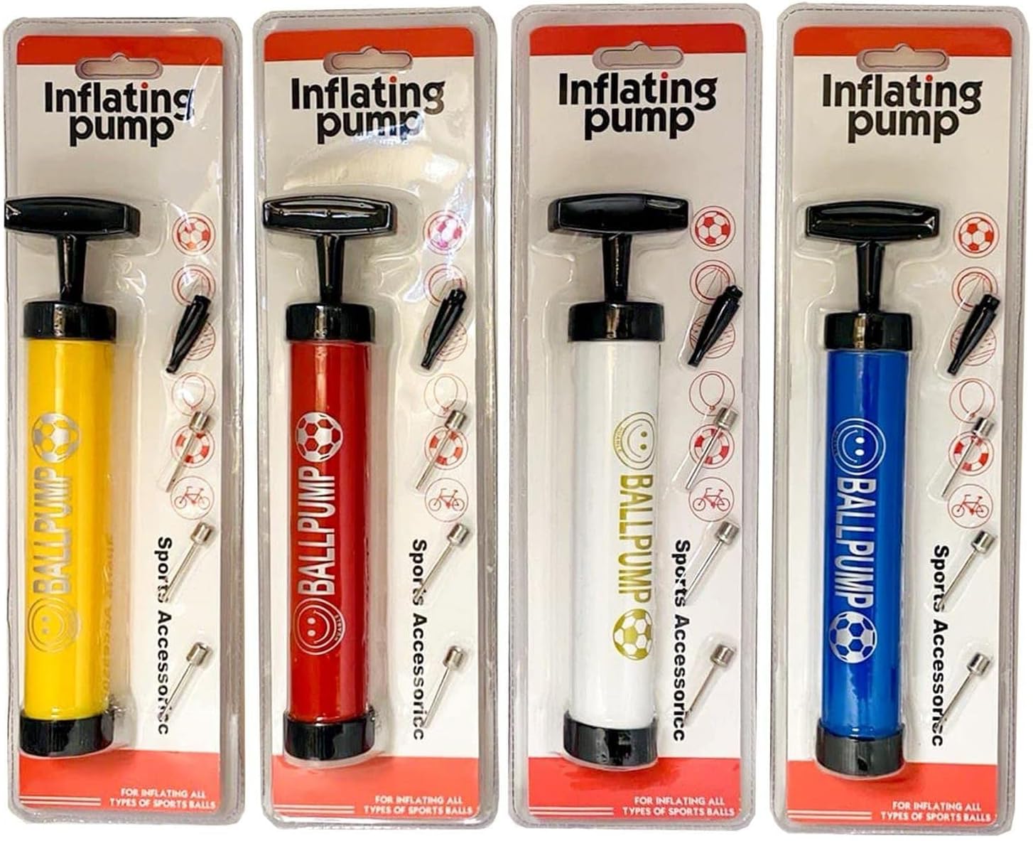 Coolbitz Inflator Ball Pump Pack of 2 Needles Valve Adapter Set for Basketball Football Balloons