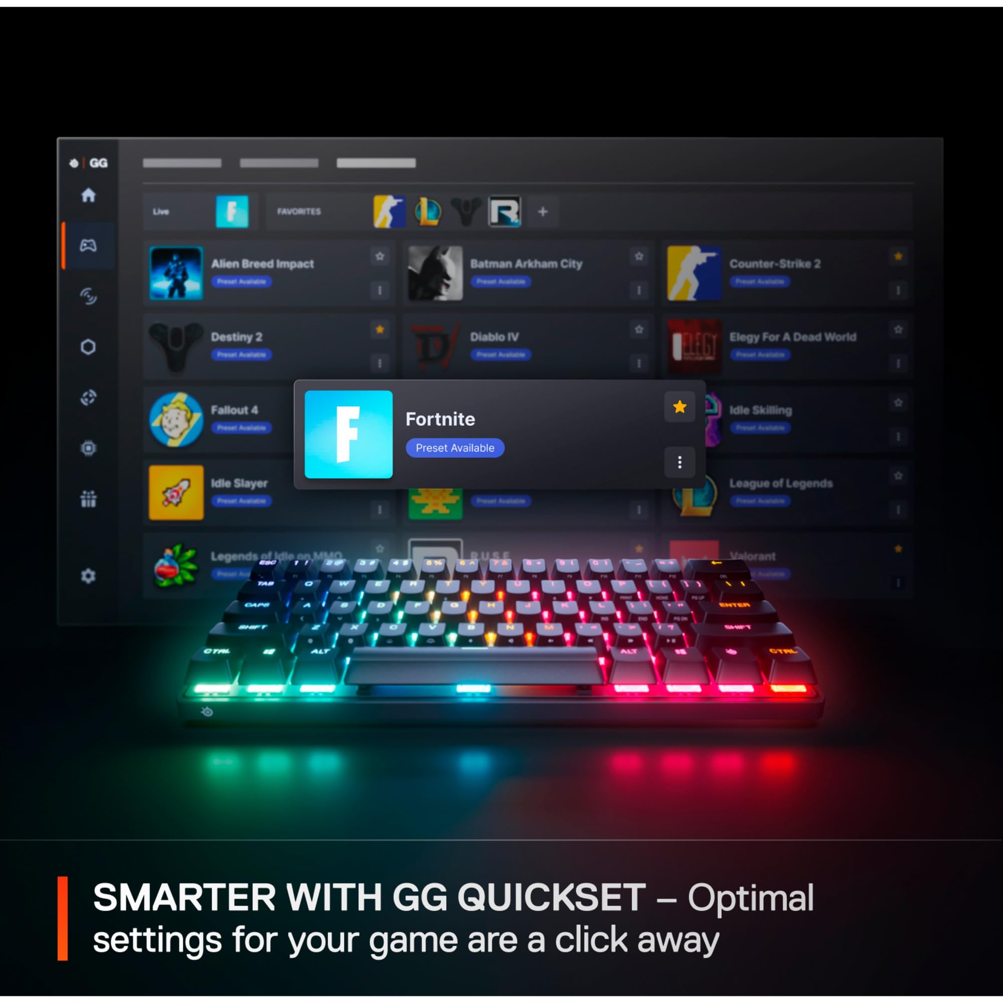 SteelSeries Apex Pro Mini Gen 3 - HyperMagnetic Gaming Keyboard