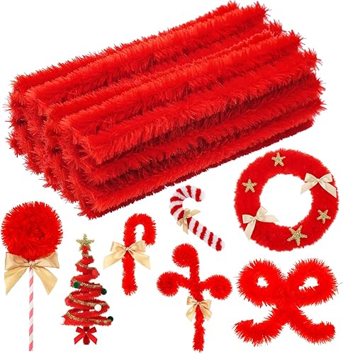 Vista 21 de Hotop 30 limpiapipas extra gruesos de 1.181 in de felpilla tallos de felpilla jumbo, suministros de manualidades para principiantes, suministros