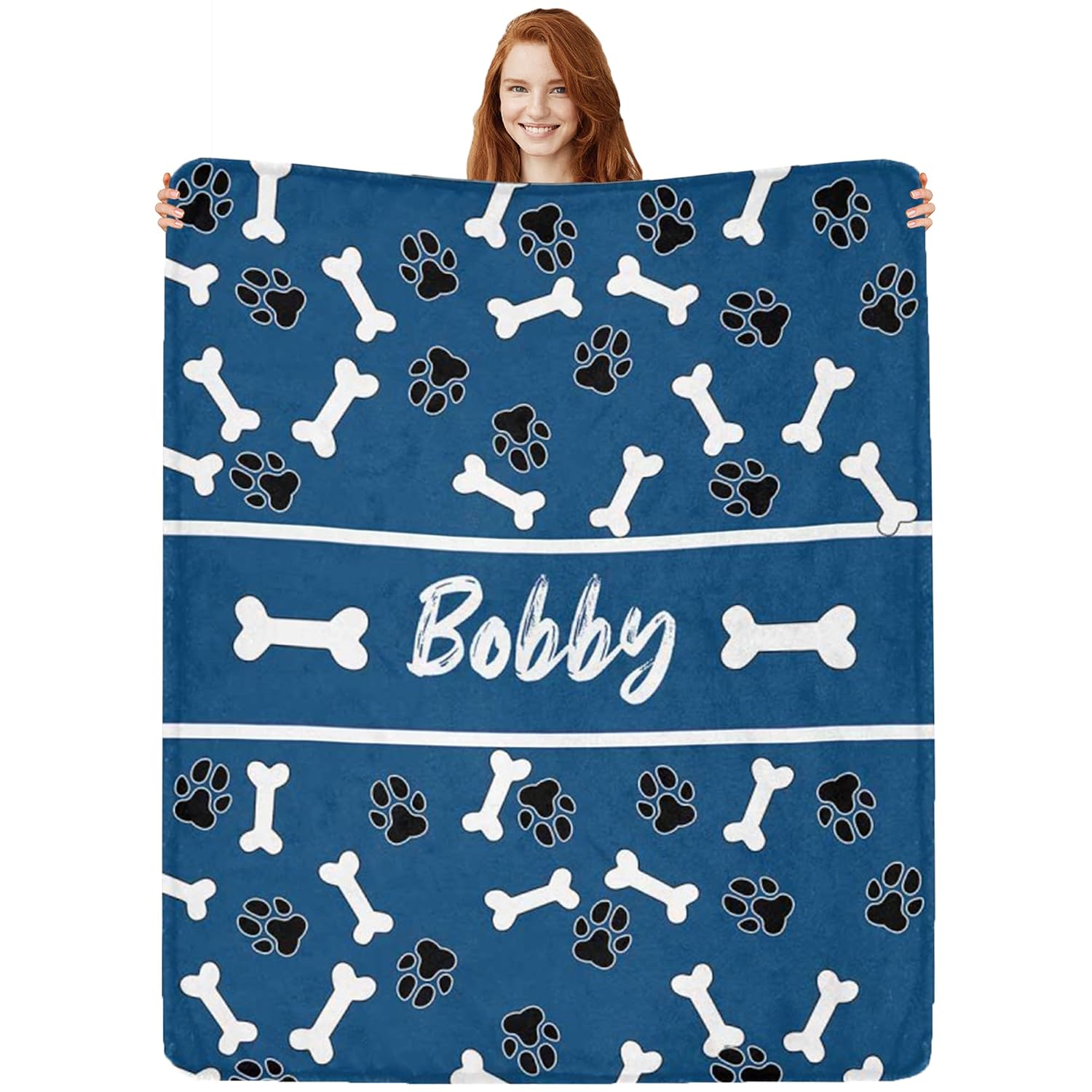 Custom Personalized Baby Name Blanket - Soft Flannel Fleece Plush, Choose Size & Design | Newborn Shower Gift - View #12