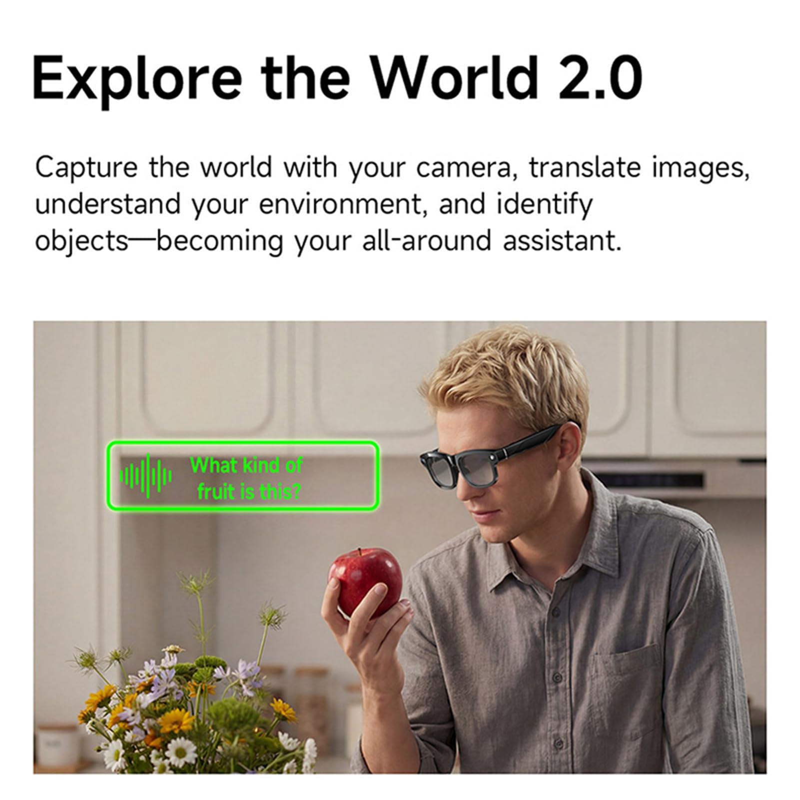 Tangxi Occhiali Smart AI Fotocamera da 8 MP e Traduzione in 164 Lingue
