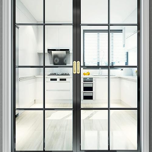 Miniatura 2 de Paquete de 2 manijas para puerta de granero de 6 pulgadas, manija de puerta corrediza de granero, tirador de dedo de puerta empotrada, manija