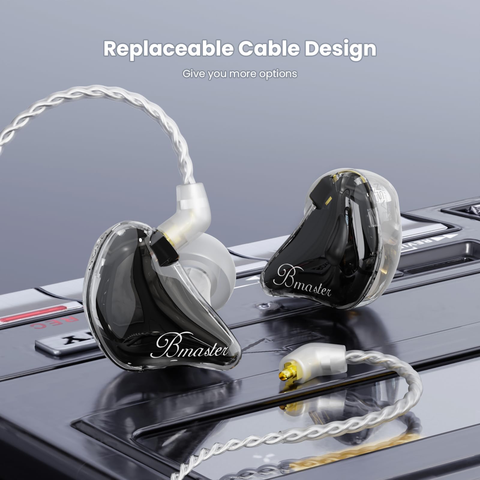 Amazon.co.jp: BASN Bmaster IEM モニターイヤホン トリプルドライバー