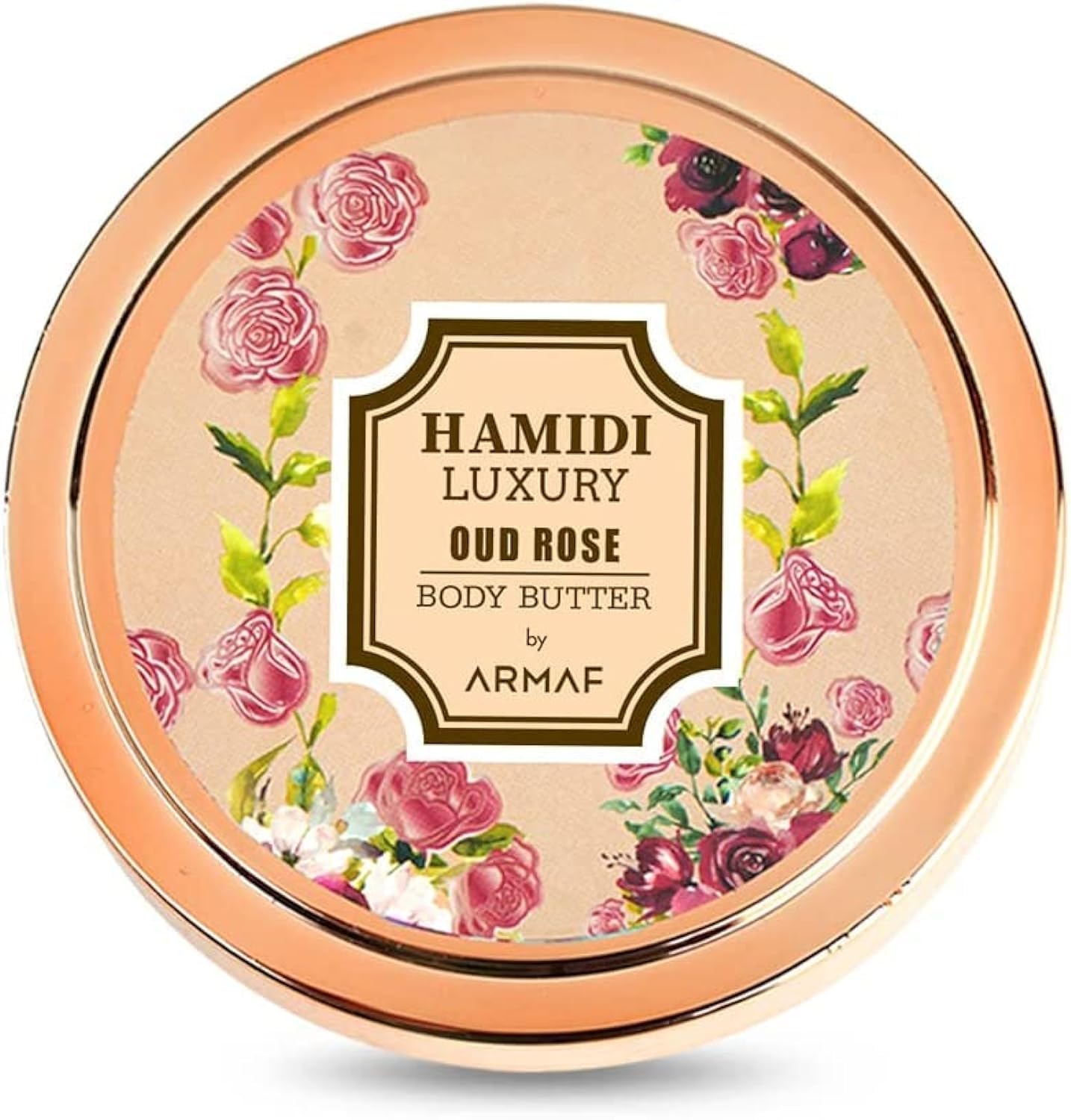 Non Alcoholic Luxury Oud Rose Body Butter For Unisex, 250ML, All Skin Type