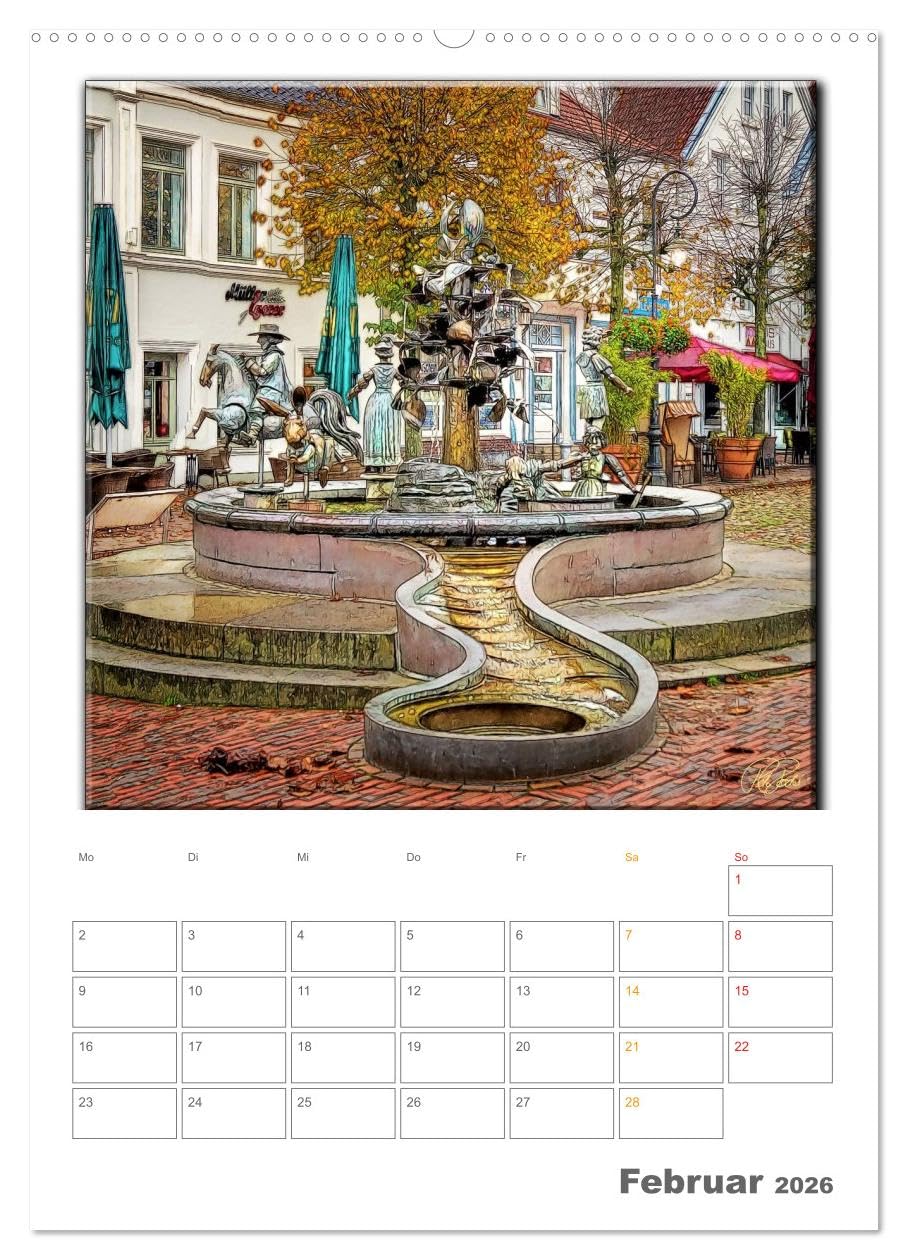 Jever - die Nordsee vor der Tür (hochwertiger Premium Wandkalender 2026 DIN A2 hoch), Kunstdruck in Hochglanz