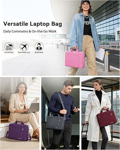 Miniatura 3 de Ferkurn - Funda para portátil para mujeres y hombres, compatible con HP Envy Pavilion OmenLG GramMSIDell Inspiron XPSLenovoAcer, con correa para