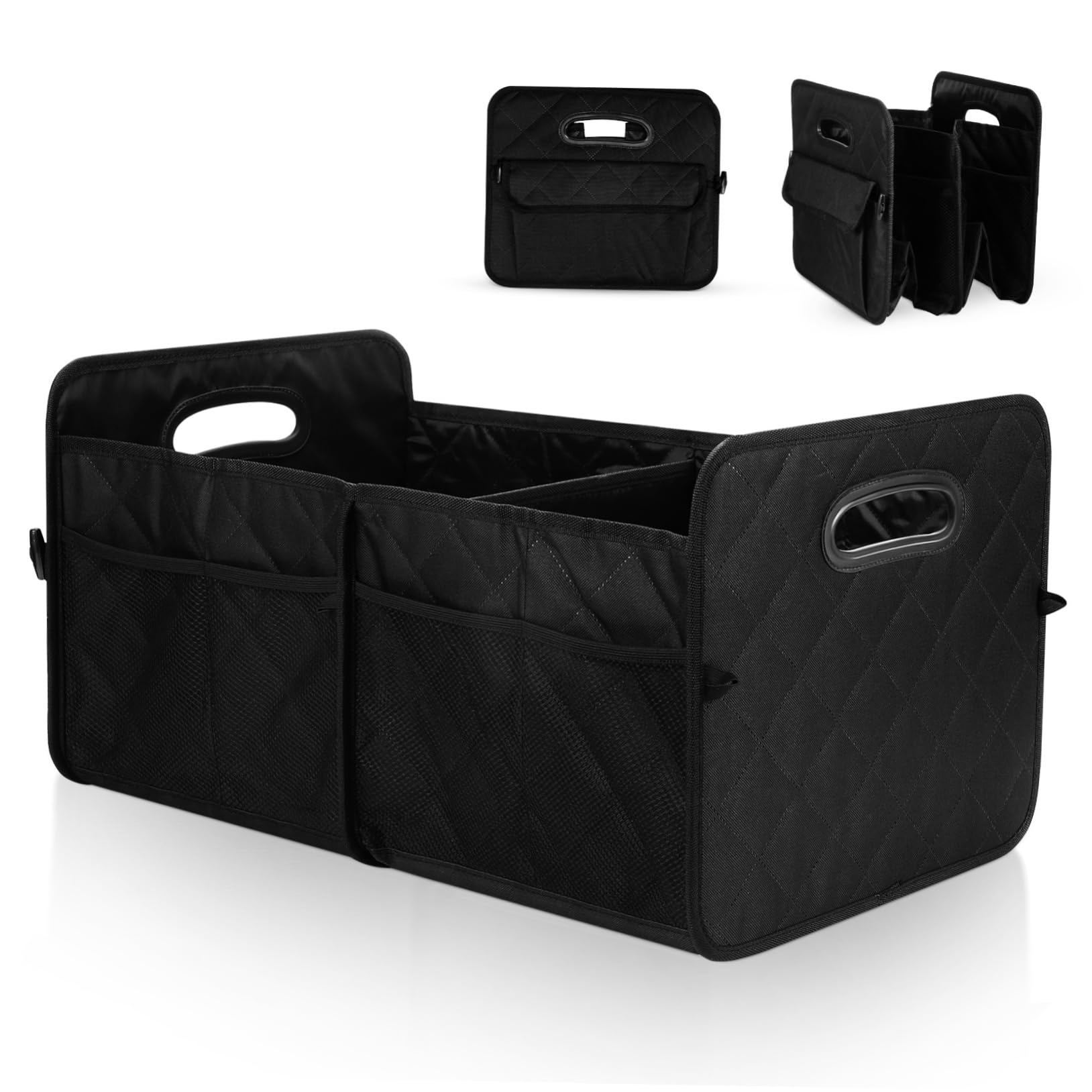 Organizzatore Per Bagagliaio Auto Ampio Spazio Di Archiviazione Realizzato in Robusto Oxford Scomparti Separati Per Facile Classificazione e Design Pieghevole Per Agevole Riposto
