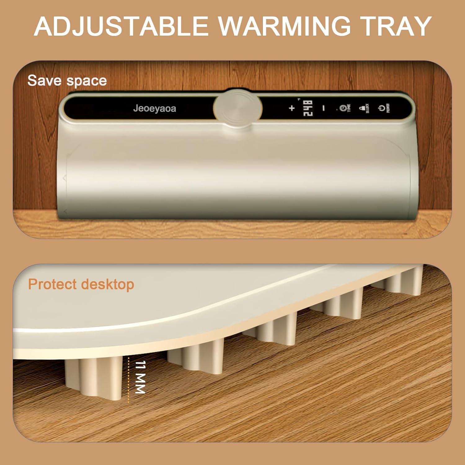 Food Warming Mats for Countertop, Fast Full Surface Warming Mat, 9 Temperature Settings,Roll-Up Warming Mat, Suitable for Party Food Warmer