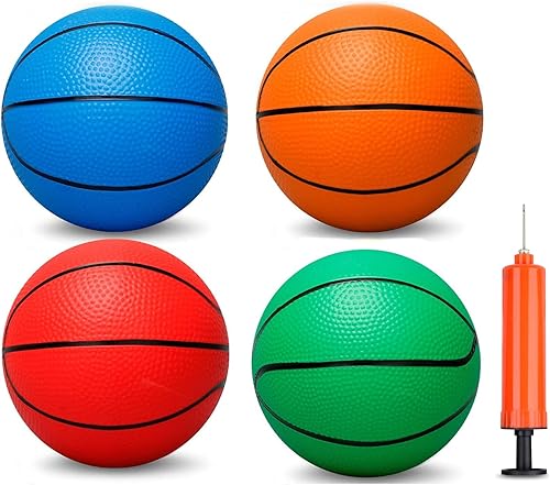 Mini baloncesto de PVC de 7 pulgadas para aros de baloncesto de interiores, baloncesto de goma suave de 7 pulgadas de repuesto para juegos de aro de