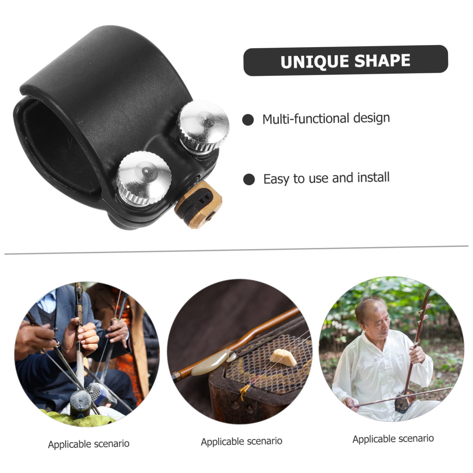 Yardwe Erhu Regolatore Corde per Strumenti Musicali Cinesi Accessorio Multifunzionale con per Suono Ottimale e Facile Installazione