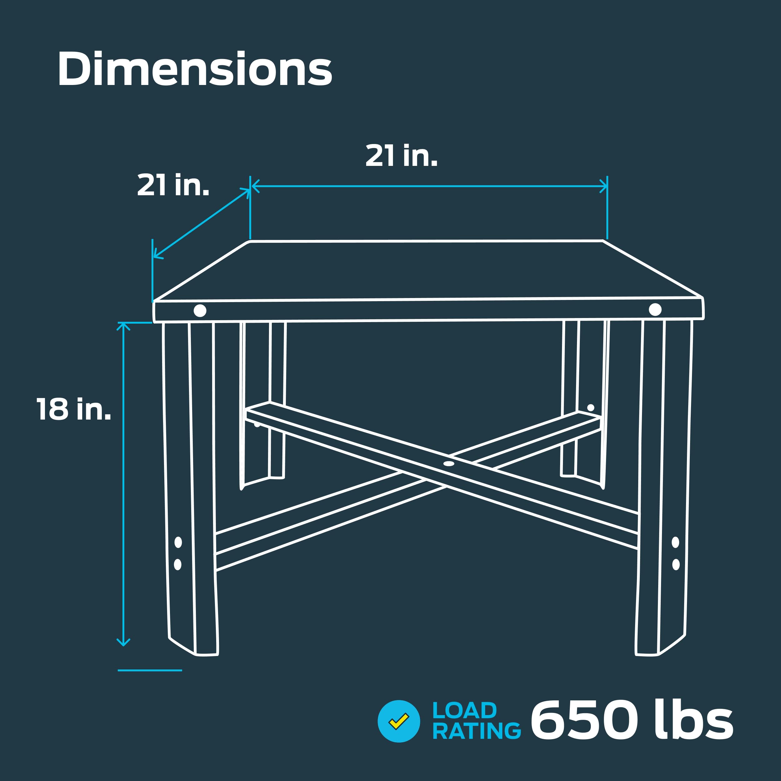 Eastman 86278 Soporte para Calentador de Agua, Plata, 18 x 21.5 x 21.5 inches