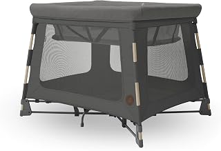 Maxi-Cosi Swift 3-en-1, lit parapluie ultra-léger, matelas 2-en-1, pliage en une seconde, jusqu'à 15 kg, coloris Beyond Graphite