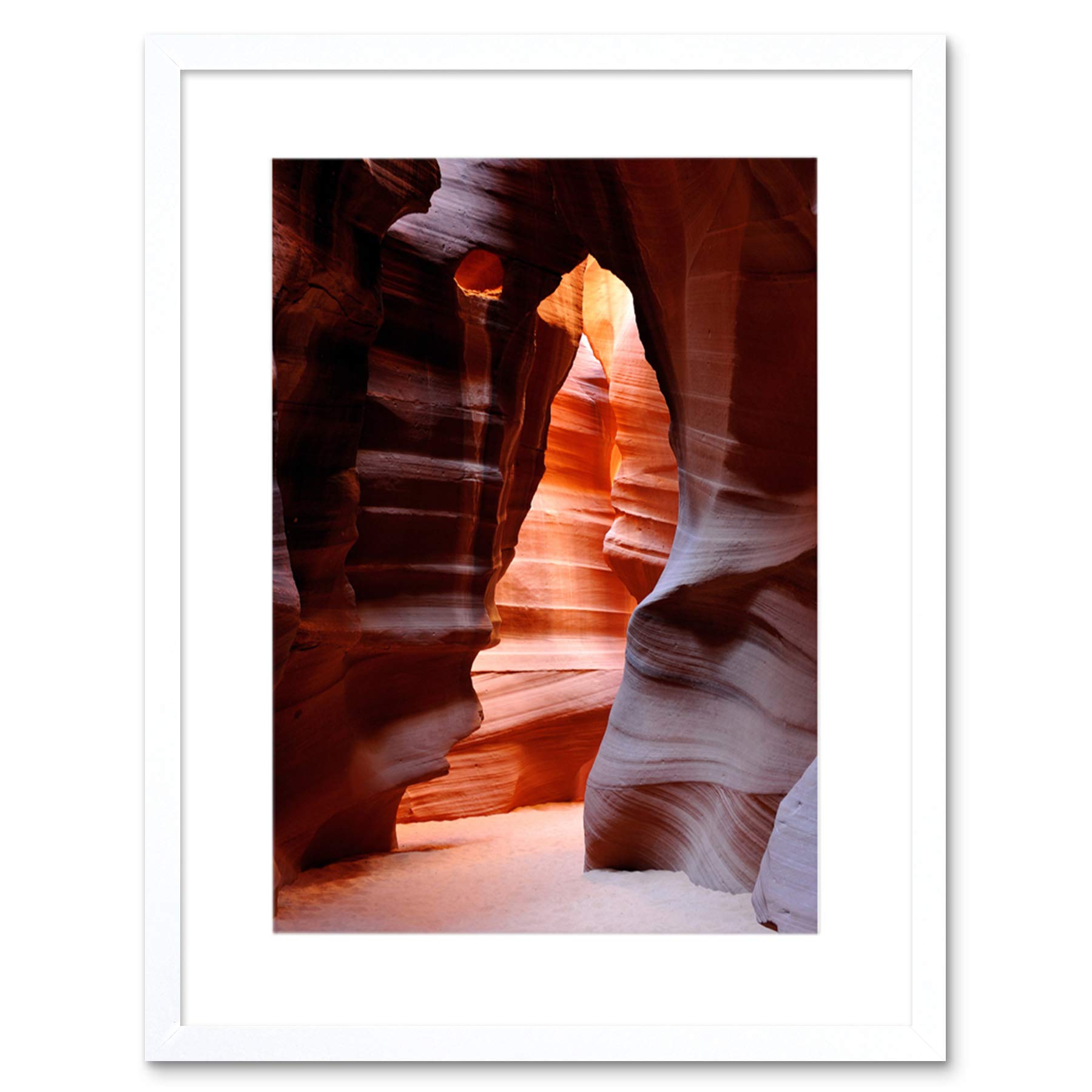 Wee Blue Coo Photo Antelope Canyon Arizona Cave Framed Wall Art Print