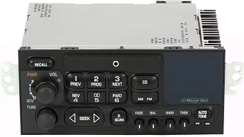 1 راديو المصنع AM FM Radio w Aux Input No CD متوافق مع 1995-05 GMC Chevrolet Car