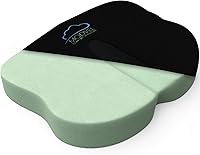 Vista 1 de MODVEL Memory Foam Seat Cushion and Lumbar Pillow Combo - Gel Infused and Ventilated - Back Pain Relief