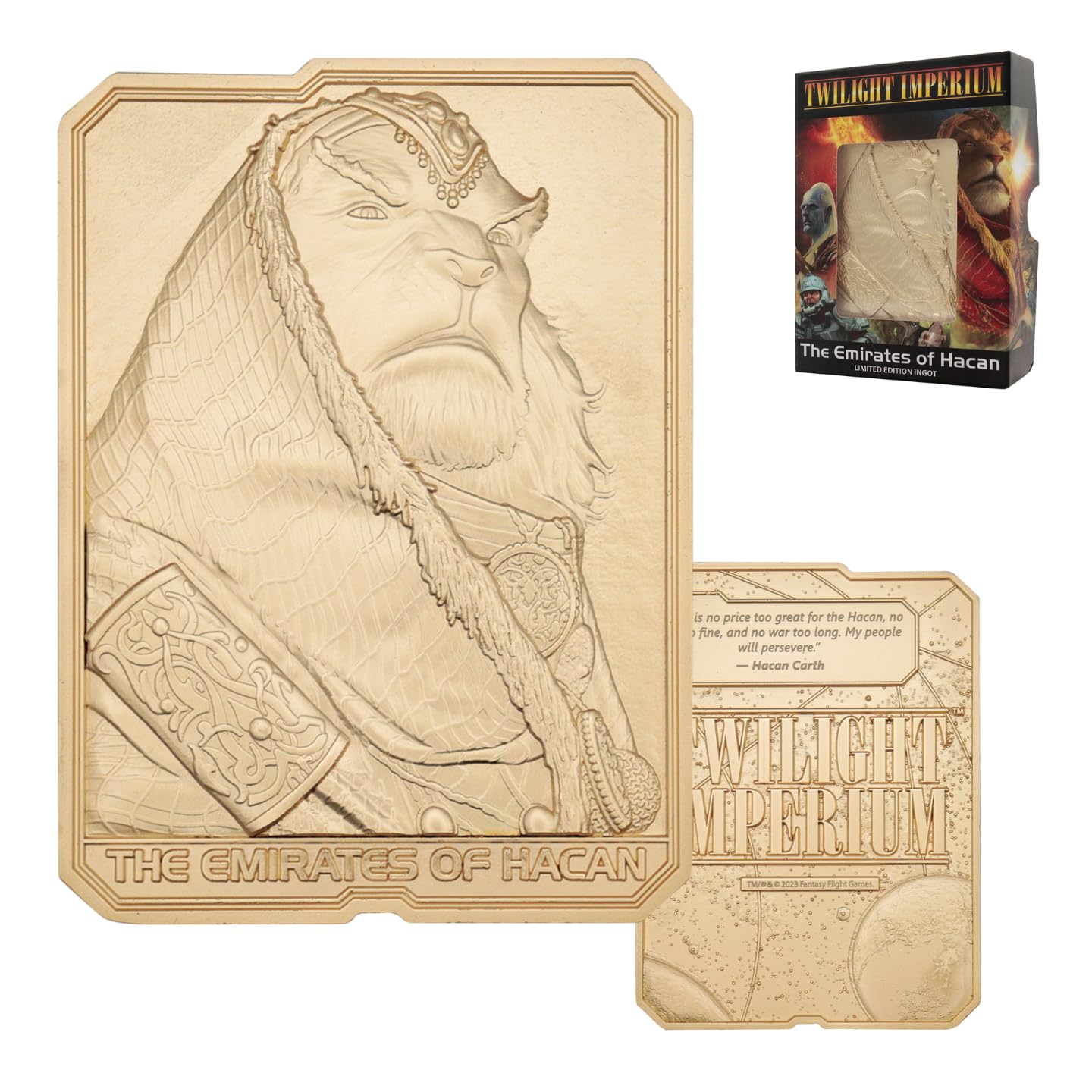 Twilight Imperium Limited Edition The Emirates of Hacan Collectible Metal Ingot