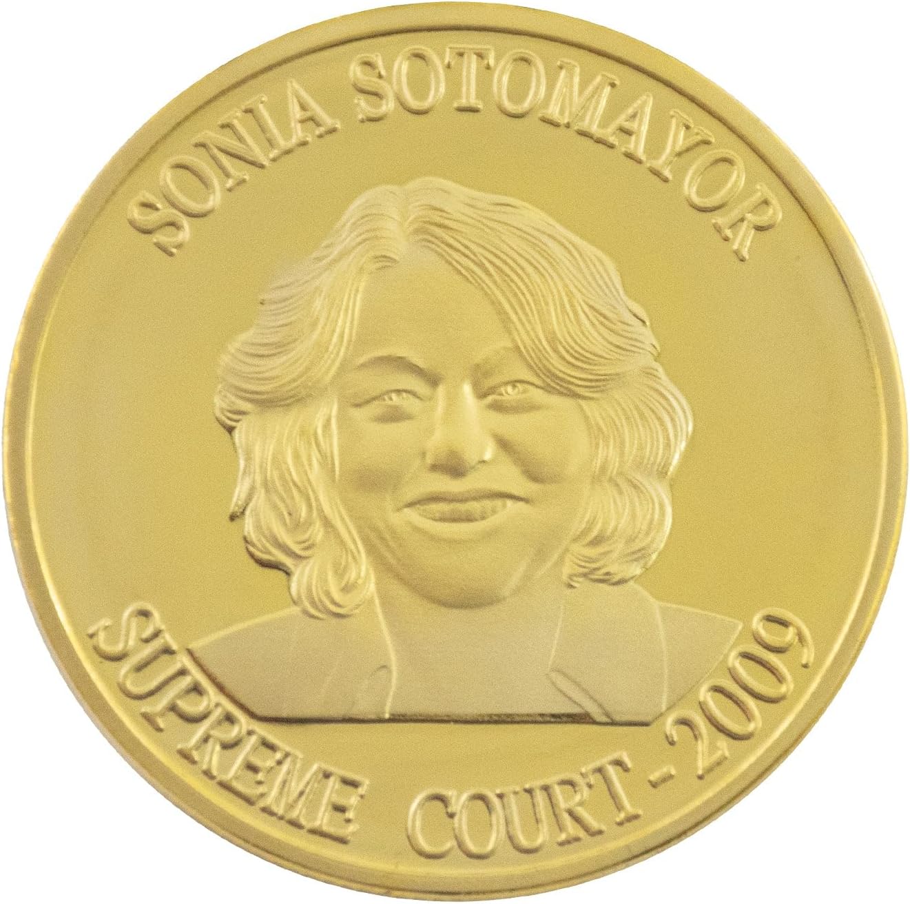 Sonia Sotomayor Commemorative Coin Includes Coin / 24k Gold Plated/Features Supreme Court Justice Sonia Sotomayor