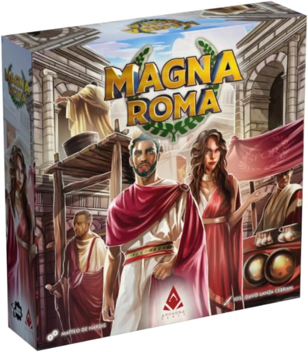 Magna Roma: Standard - Archona Games-Tile Placement Board Game, City Building, Strategy, Solo Mode Available, Ages 13+, 90 Minute Game Play, 1-4 Players