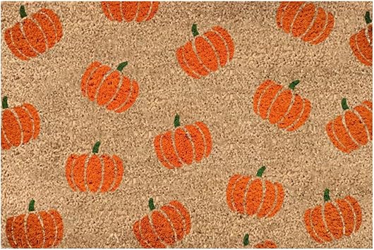 Fall Decoration Halloween Pumpkin Print Doormat, Indoor & Outdoor Non Slip Welcome Carpet Floor Doormats Fashion Letter Printed Halloween Theme Decorative Door Mats Washable Entrance Home Door Mat B