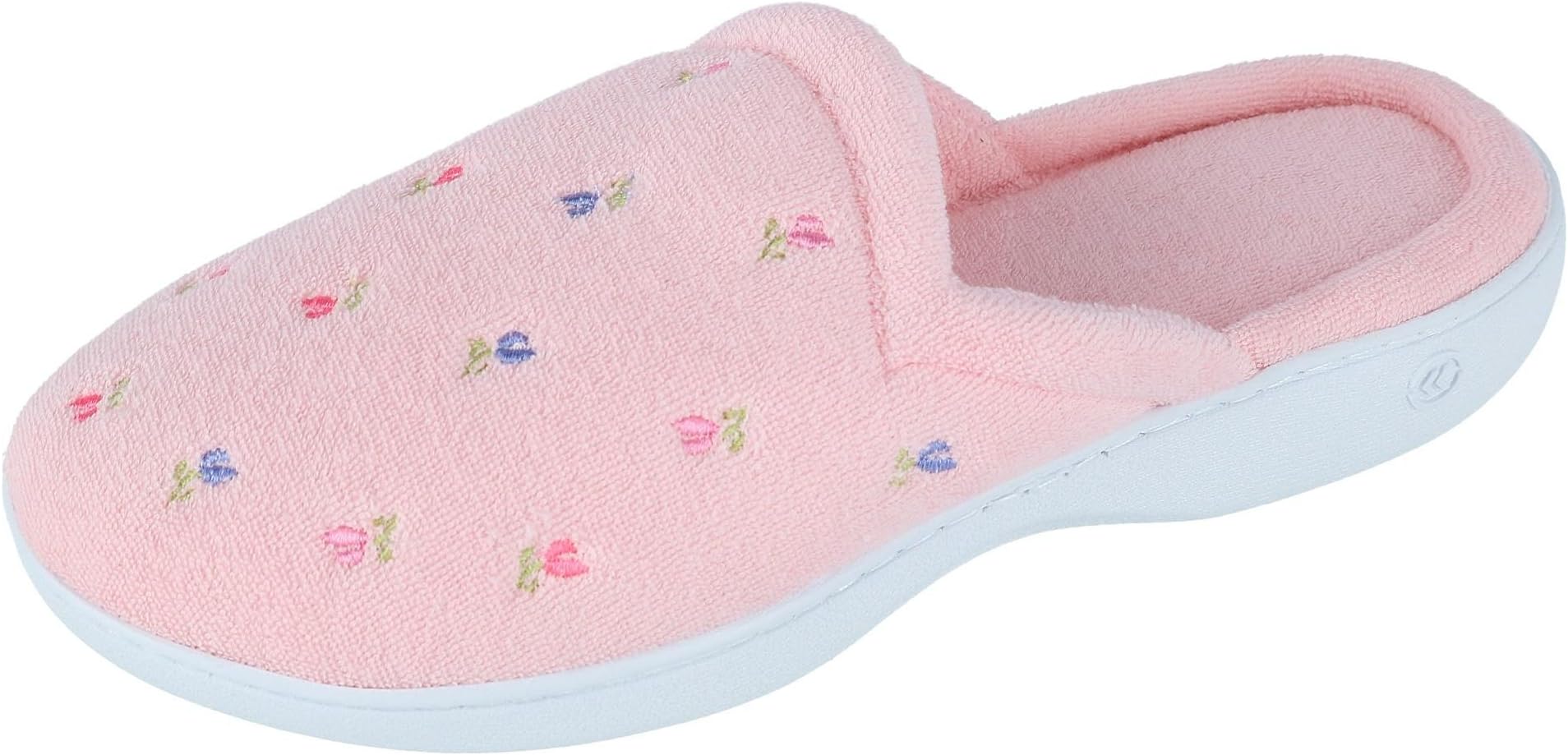 isotonerWomen's Embroidery Slip on Slipper
