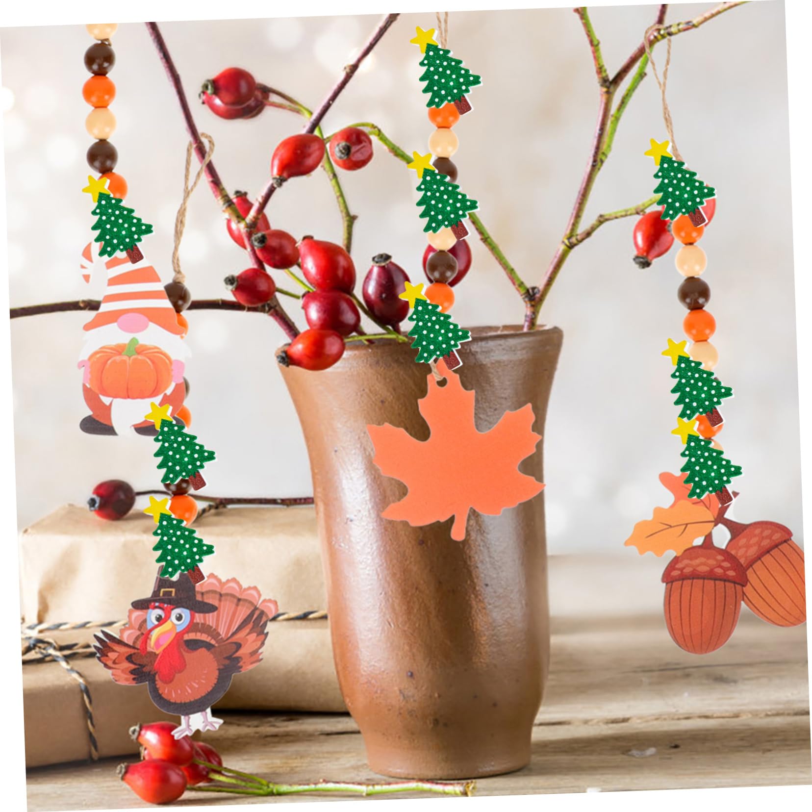 ABOOFAN 150pezzi Perline Di Legno Forma Di Albero Di Natale Per Decorazioni Fai Te Per Creazioni Artigianali e Decorazioni Natalizie Legno Resistente Per Festeggiamenti e Abbellimenti