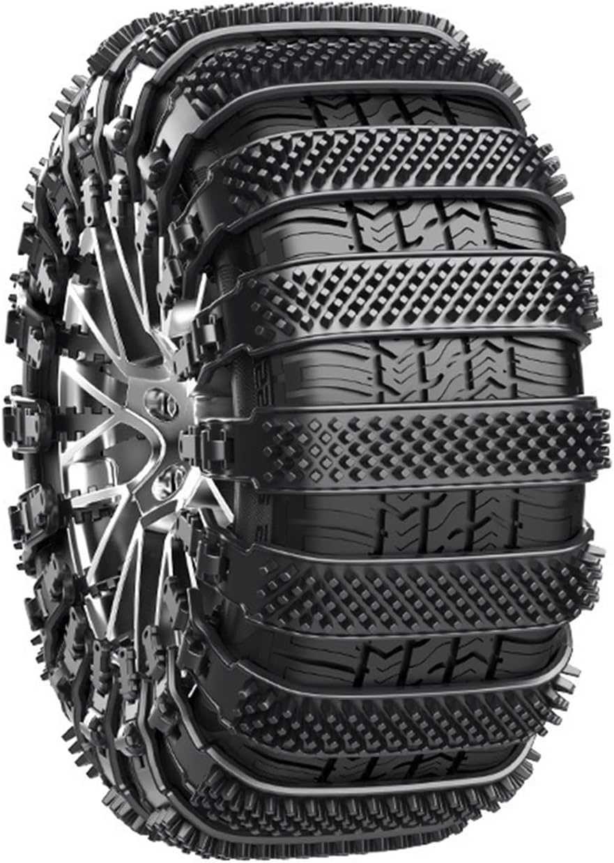 Snow Tire Chains for Rolls Royce Wraith 2013-2016 2017 2018 2019 2020, Adjustable Anti-Slip Tire Zip Ties for Snow Chains, Snow Chains Tire Chains for Most Cars, SUV Trucks,20pcs-Black