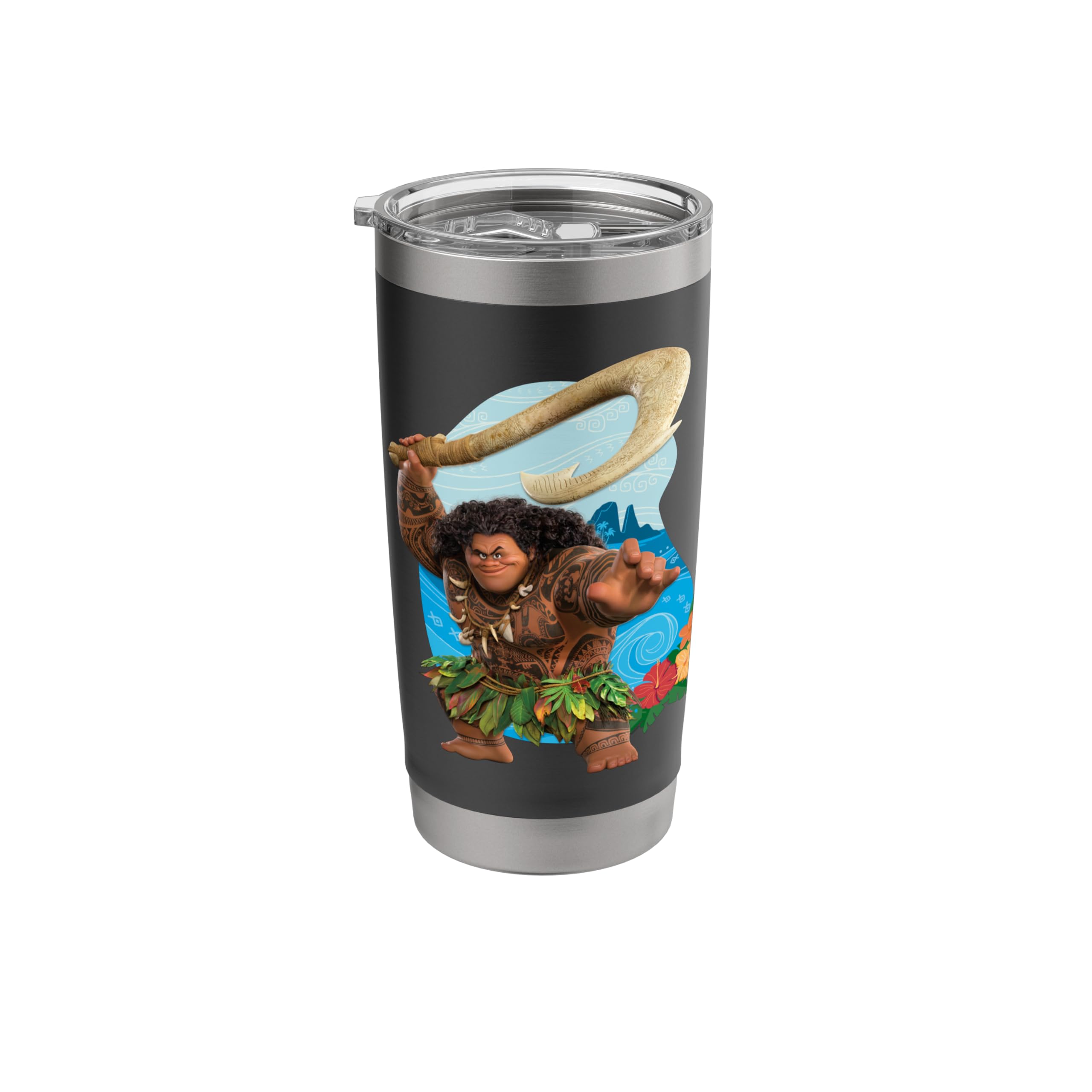Disney Moana 2 Tropical Island Adventure Maui with Fish Hook Stainless Steel Insulated Tumbler