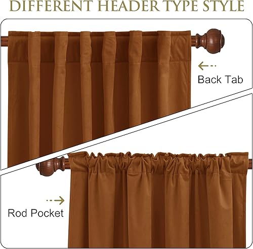 Miniatura 260 de StangH Cortinas verdes de terciopelo, cortinas extralargas para oscurecer la habitación del dormitorio, cortinas para sala de estar, cortina Verde