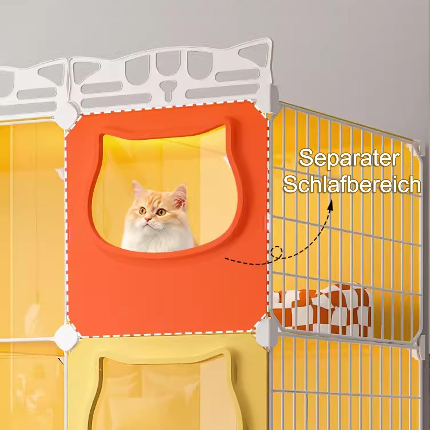 猫ケージ - DIY 猫囲い、猫ハウス、屋内猫小屋、猫小屋、猫用トイレ 