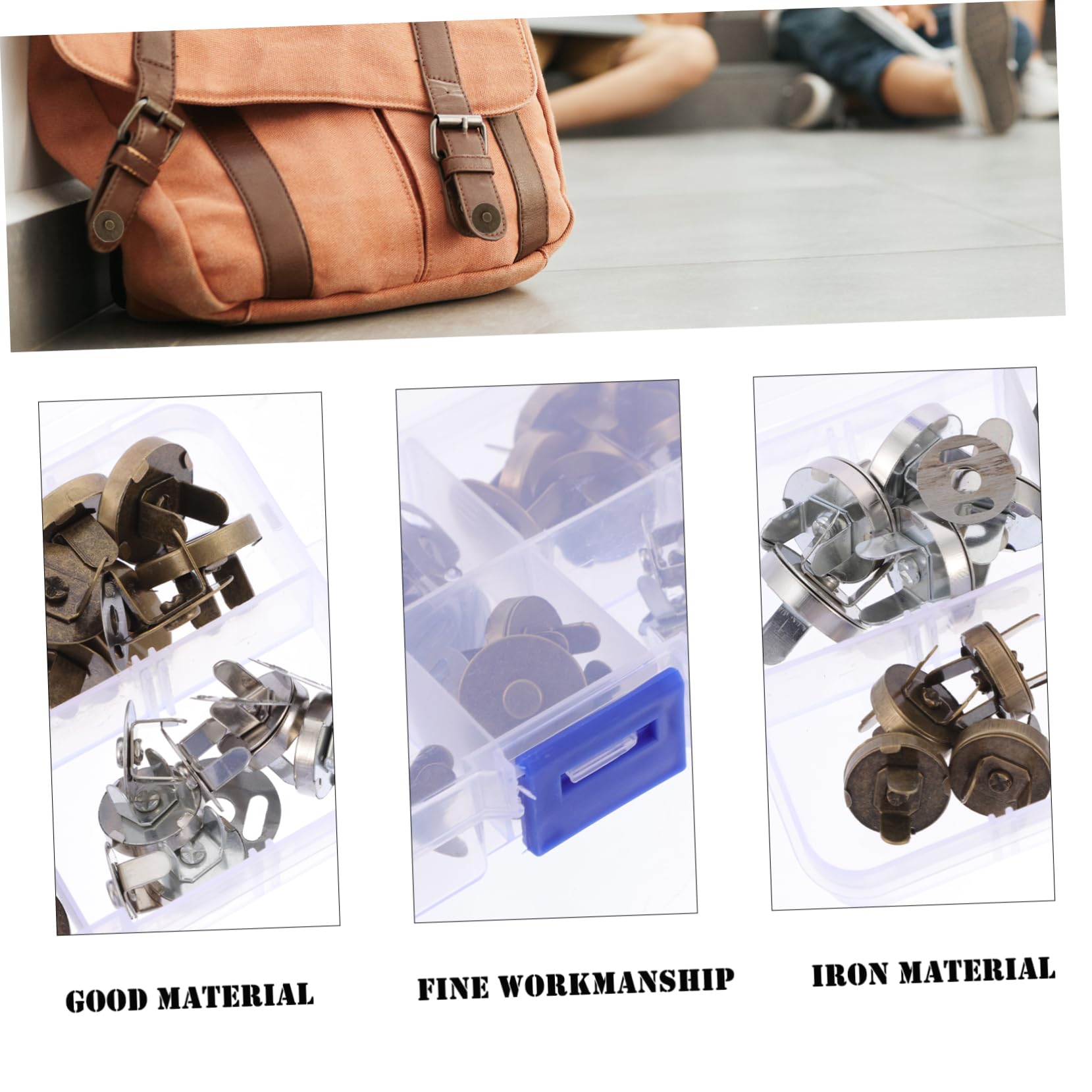 SHINEOFI 60sätze Magnetknöpfe Für Taschen Hochwertige Druckknöpfe Ohne Nähen Für Kleidung Handtaschen Und Bastelprojekte Einfache Installation Inklusive Aufbewahrungsbox