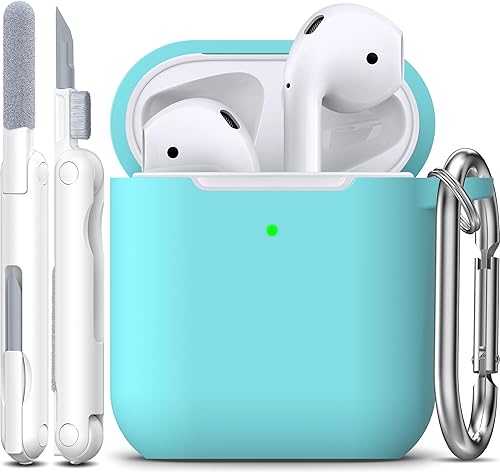 Miniatura 14 de Funda para AirPods con llavero, protección completa, de silicona, accesorios para AirPods, funda para hombres, mujeres y adolescentes, con estuche