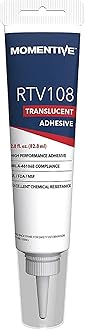 Momentive RTV108 One Part Silicone Sealant, 2.8 Ounce Tube, Translucent
