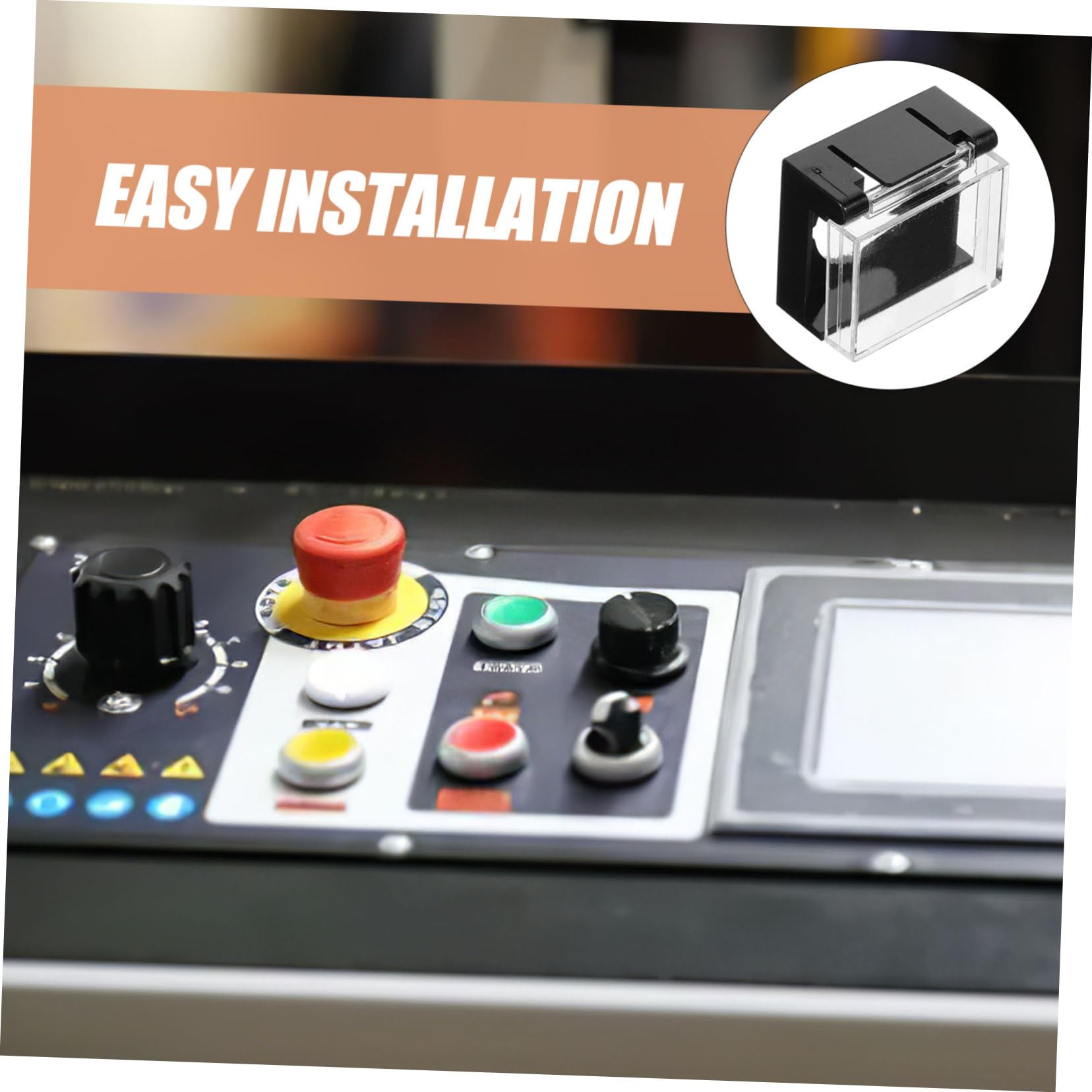 QUMIIRITY 10Pcs Push Button Guard Protectors Durable Covers for Switches Enhanced Protection Against and Damage Easy Operation Safety for Buttons